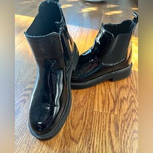 Patent leather waterproof Zara boots -girls (big kid)